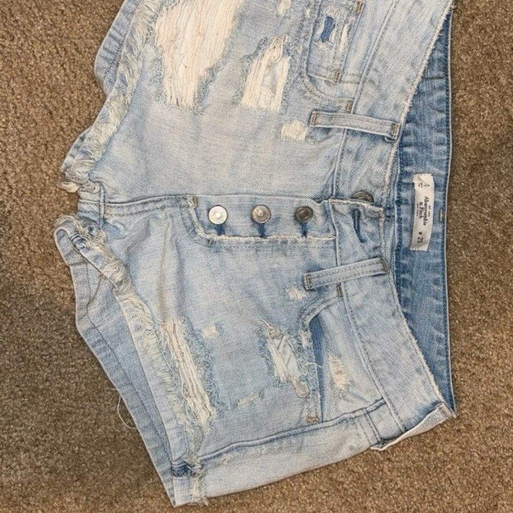 Abercrombie & Fitch Light Blue Jean Shorts